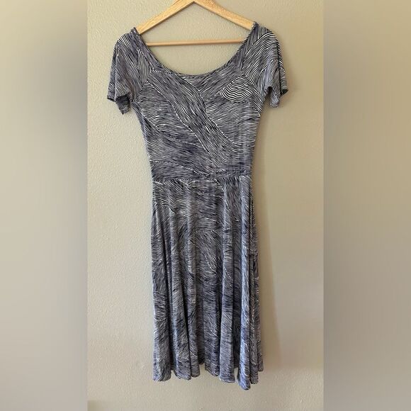 Rachel Pally Jersey Knit Short Sleeve Boatneck Midi Dress Size Large - Picture 4 of 5